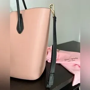 kate spade Bags Kate Spade Nicola Bicolor Large Tote Pinkblack Poshmark